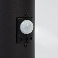Borne lumineuse Ruti Noir, 1 lumière, Détecteur de mouvement