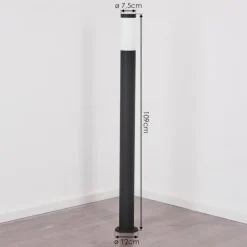 Borne lumineuse Ruti Noir, 1 lumière