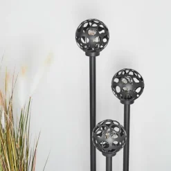 Borne lumineuse Saaseg Noir, 3 lumières
