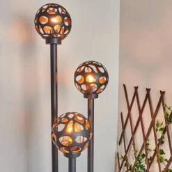 Borne lumineuse Saaseg Noir, 3 lumières