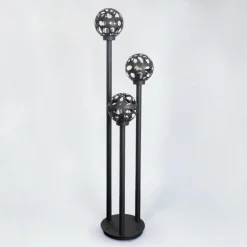 Borne lumineuse Saaseg Noir, 3 lumières