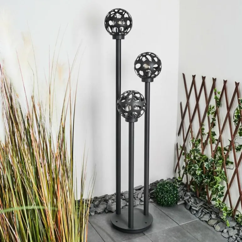 Borne lumineuse Saaseg Noir, 3 lumières