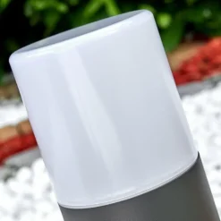 Borne lumineuse Schafhaus Anthracite, 1 lumière, Détecteur de mouvement