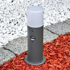 Borne lumineuse Schafhaus Anthracite, 1 lumière, Détecteur de mouvement