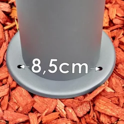 Borne lumineuse Schafhaus Anthracite, 1 lumière, Détecteur de mouvement