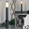 Borne lumineuse Sessa Anthracite, 1 lumière