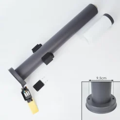 Borne lumineuse Sessa Anthracite, 1 lumière