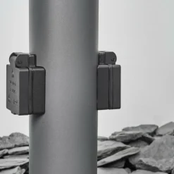 Borne lumineuse Sessa Anthracite, 1 lumière