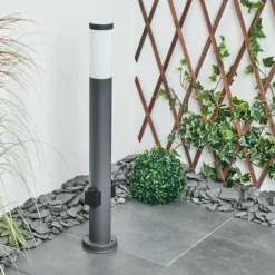 Borne lumineuse Sessa Anthracite, 1 lumière