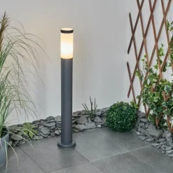 Borne lumineuse Sessa Anthracite, 1 lumière