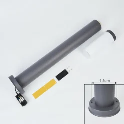 Borne lumineuse Sessa Anthracite, 1 lumière