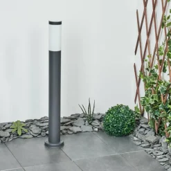 Borne lumineuse Sessa Anthracite, 1 lumière
