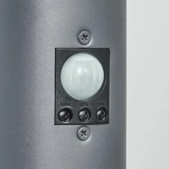 Borne lumineuse Sessa Anthracite, 1 lumière, Détecteur de mouvement