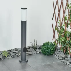 Borne lumineuse Sessa Anthracite, 1 lumière