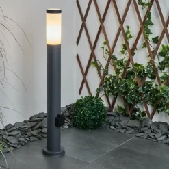 Borne lumineuse Sessa Anthracite, 1 lumière