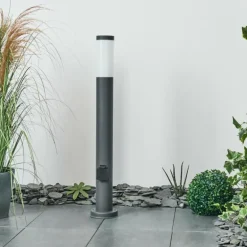 Borne lumineuse Sessa Anthracite, 1 lumière