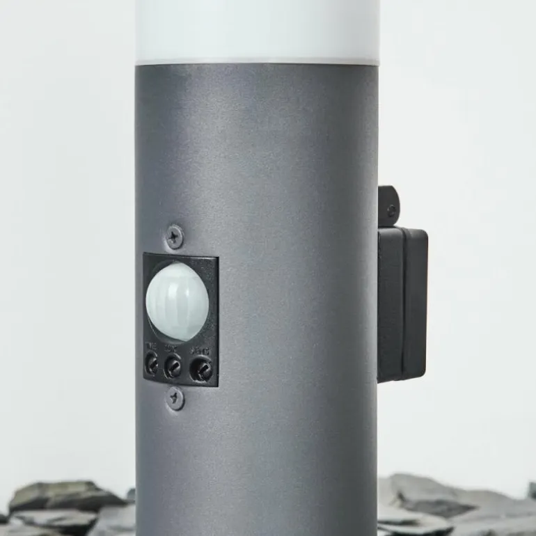 Borne lumineuse Sessa Anthracite, 1 lumière, Détecteur de mouvement