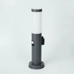 Borne lumineuse Sessa Anthracite, 1 lumière, Détecteur de mouvement