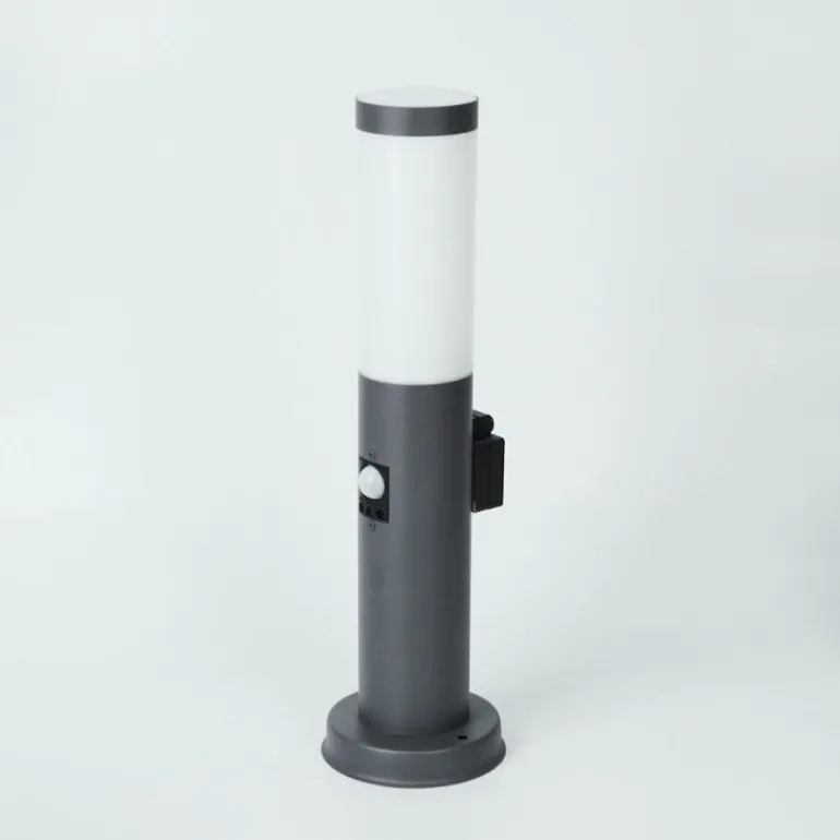 Borne lumineuse Sessa Anthracite, 1 lumière, Détecteur de mouvement