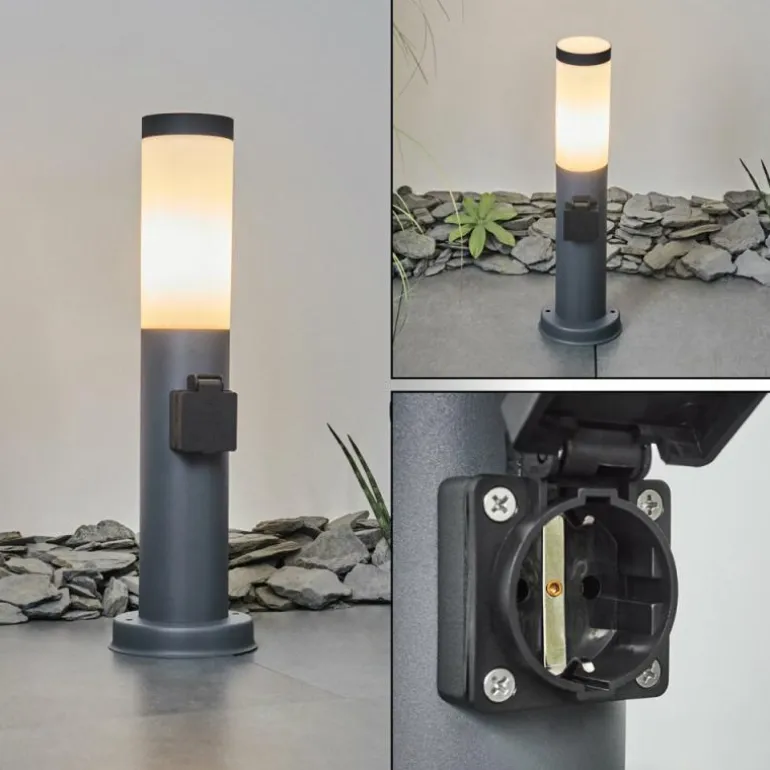 Borne lumineuse Sessa Anthracite, 1 lumière