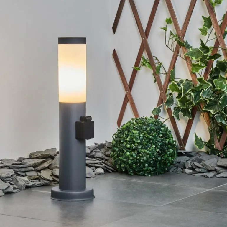Borne lumineuse Sessa Anthracite, 1 lumière