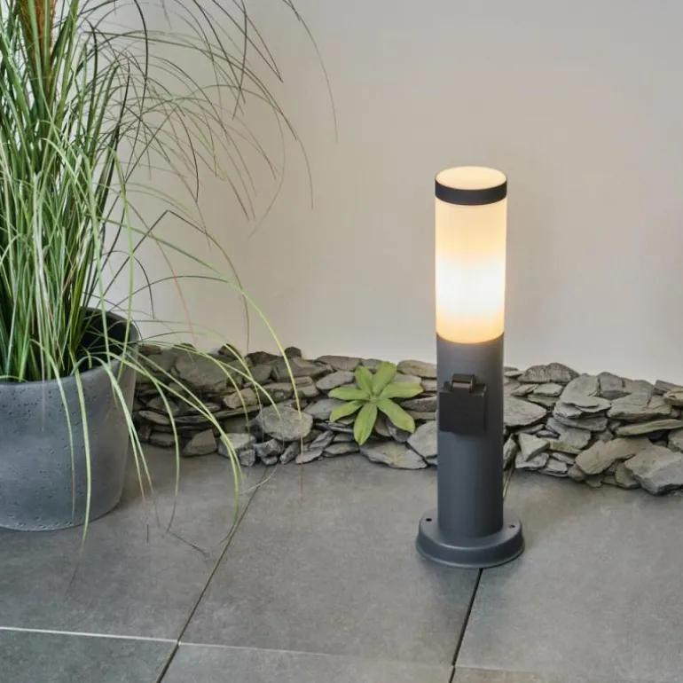 Borne lumineuse Sessa Anthracite, 1 lumière