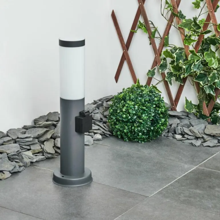 Borne lumineuse Sessa Anthracite, 1 lumière