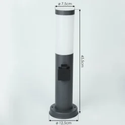 Borne lumineuse Sessa Anthracite, 1 lumière