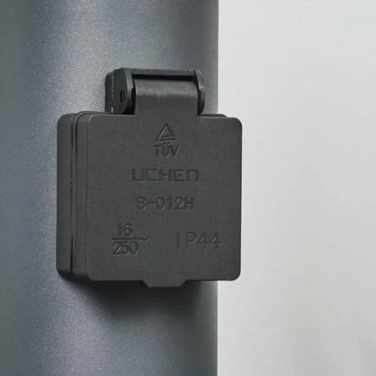 Borne lumineuse Sessa Anthracite, 1 lumière