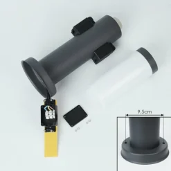 Borne lumineuse Sessa Anthracite, 1 lumière