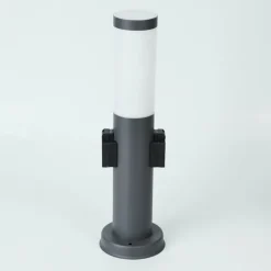 Borne lumineuse Sessa Anthracite, 1 lumière
