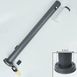 Borne lumineuse Sessa Anthracite, 1 lumière, Détecteur de mouvement