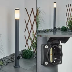 Borne lumineuse Sessa Anthracite, 1 lumière