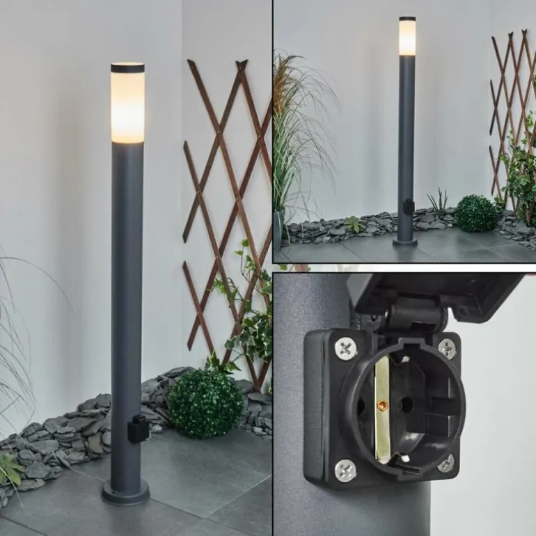 Borne lumineuse Sessa Anthracite, 1 lumière