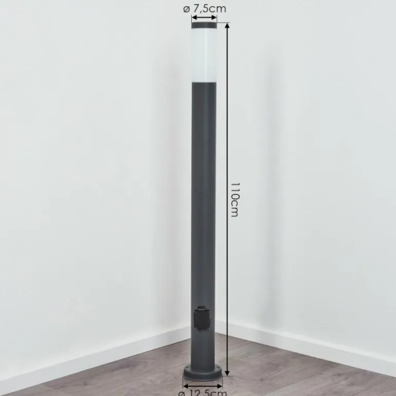 Borne lumineuse Sessa Anthracite, 1 lumière