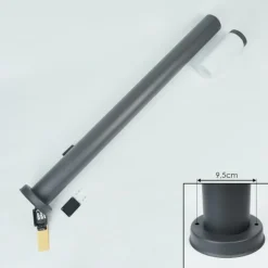 Borne lumineuse Sessa Anthracite, 1 lumière