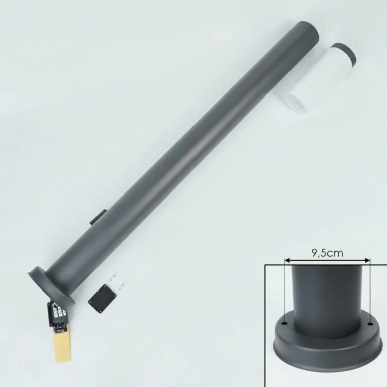 Borne lumineuse Sessa Anthracite, 1 lumière