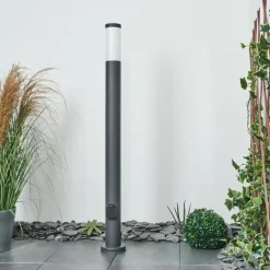 Borne lumineuse Sessa Anthracite, 1 lumière