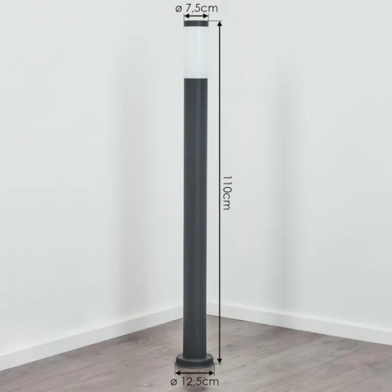 Borne lumineuse Sessa Anthracite, 1 lumière