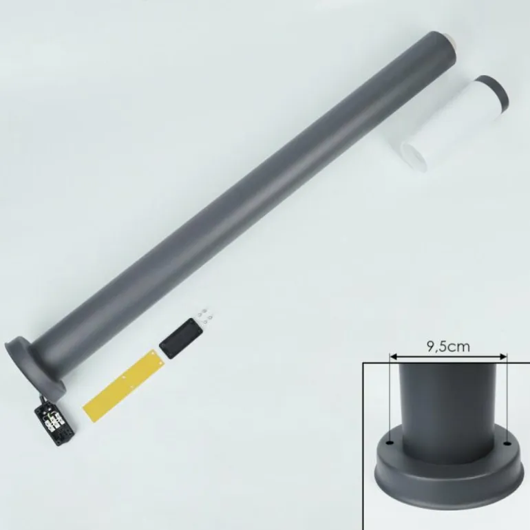 Borne lumineuse Sessa Anthracite, 1 lumière