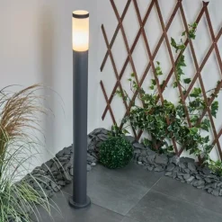 Borne lumineuse Sessa Anthracite, 1 lumière