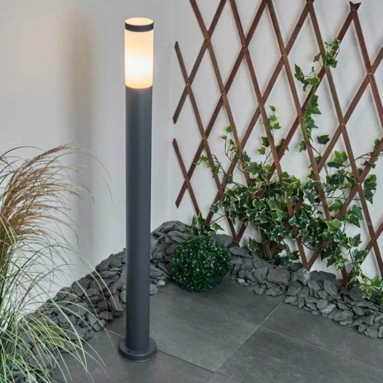Borne lumineuse Sessa Anthracite, 1 lumière