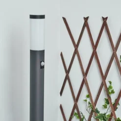 Borne lumineuse Sessa Anthracite, 1 lumière, Détecteur de mouvement