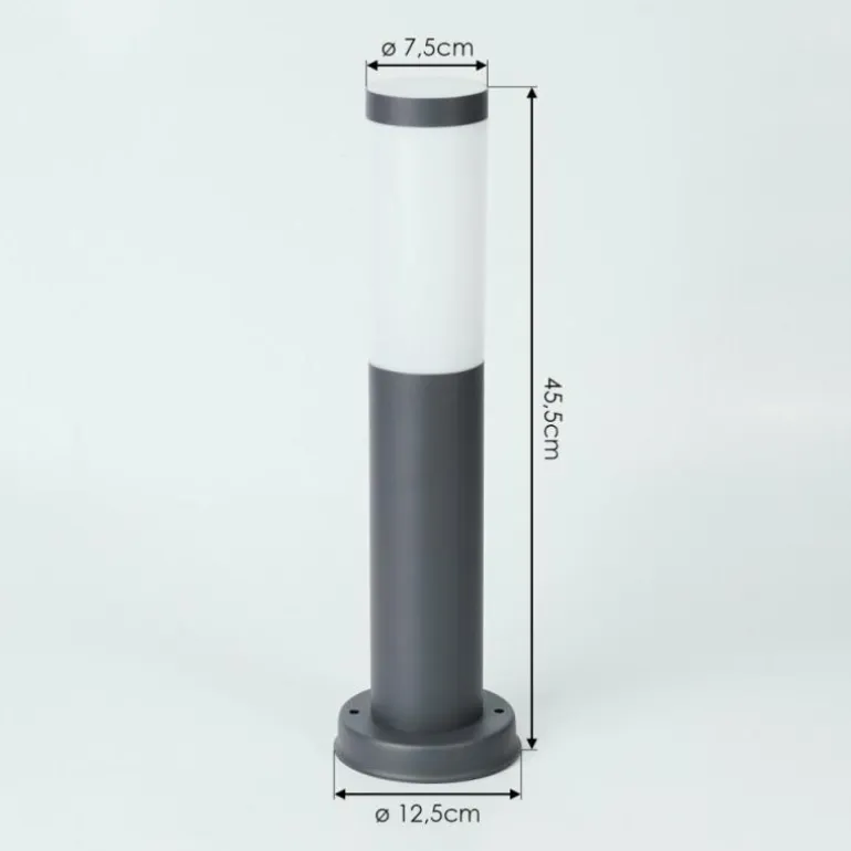 Borne lumineuse Sessa Anthracite, 1 lumière