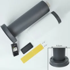 Borne lumineuse Sessa Anthracite, 1 lumière