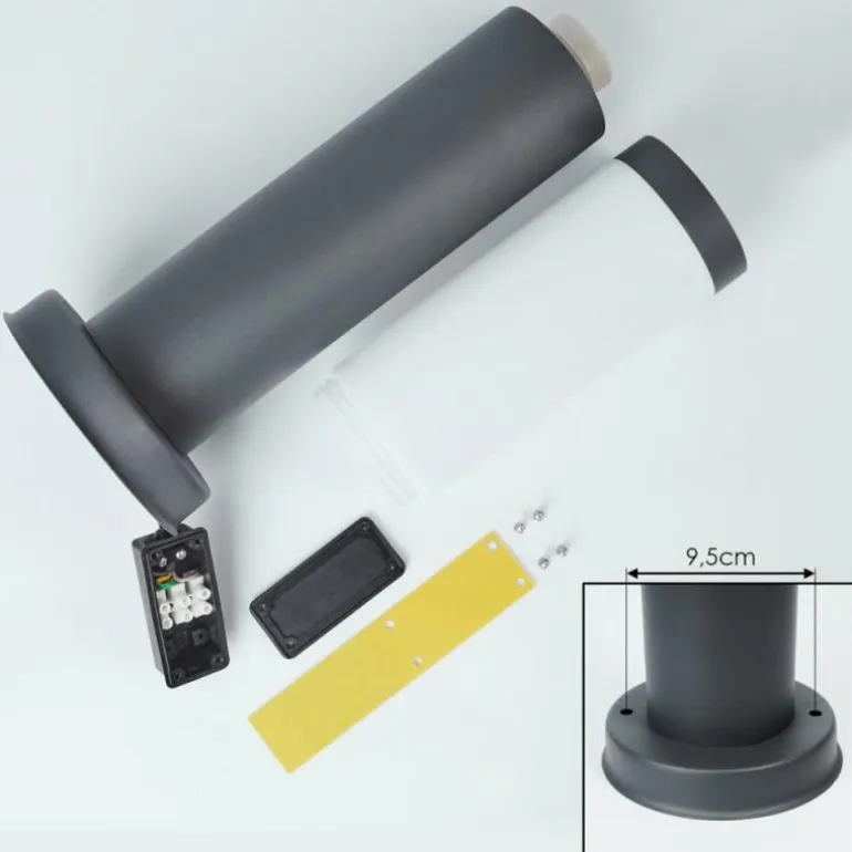 Borne lumineuse Sessa Anthracite, 1 lumière