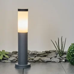 Borne lumineuse Sessa Anthracite, 1 lumière