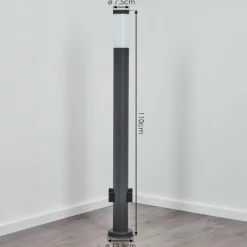 Borne lumineuse Sessa Anthracite, 1 lumière