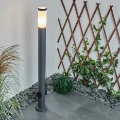 Borne lumineuse Sessa Anthracite, 1 lumière