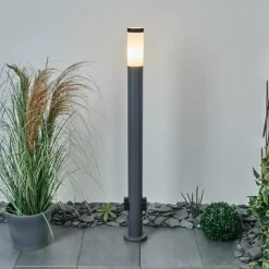 Borne lumineuse Sessa Anthracite, 1 lumière